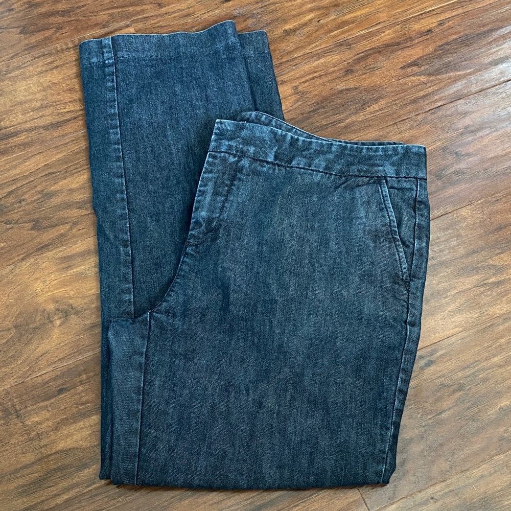 Vintage Women's  2007 Gap Navy Pants Size 10 - Cotton Blend Trouser